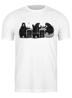 Заказать мужскую футболку в Москве. Футболка классическая Basd Bears Band от oneredfoxstore@gmail.com - готовые дизайны и нанесение принтов.