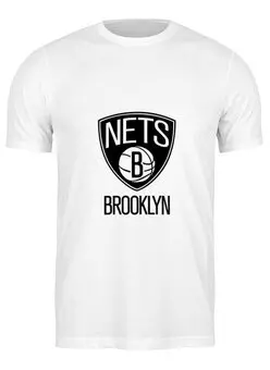Заказать мужскую футболку в Москве. Футболка классическая Brooklyn Nets от BURNSHIRTS - готовые дизайны и нанесение принтов.