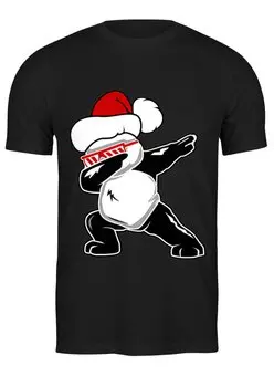 Заказать мужскую футболку в Москве. Футболка классическая  Dab панда от Nos  - готовые дизайны и нанесение принтов.