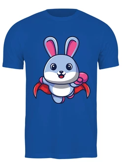 Заказать мужскую футболку в Москве. Футболка классическая Супер кролик от skynatural - готовые дизайны и нанесение принтов.