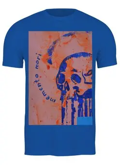 Заказать мужскую футболку в Москве. Футболка классическая череп от Светлана Демина - готовые дизайны и нанесение принтов.