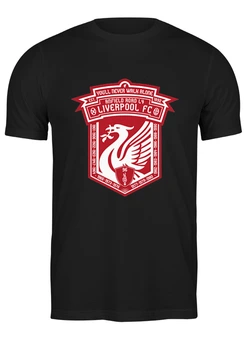 Заказать мужскую футболку в Москве. Футболка классическая Liverpool FC от skynatural - готовые дизайны и нанесение принтов.