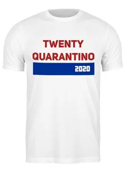 Заказать мужскую футболку в Москве. Футболка классическая TWENTY QUARANTINO    (1) от T-shirt print  - готовые дизайны и нанесение принтов.