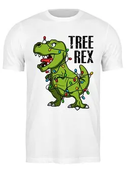 Заказать мужскую футболку в Москве. Футболка классическая ✪ TREE REX ✪ от balden - готовые дизайны и нанесение принтов.