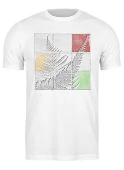 Заказать мужскую футболку в Москве. Футболка классическая Ferns Square от oneredfoxstore@gmail.com - готовые дизайны и нанесение принтов.