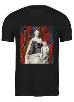 Заказать мужскую футболку в Москве. Футболка классическая Дева Мария (Маленский диптих) от trend - готовые дизайны и нанесение принтов.