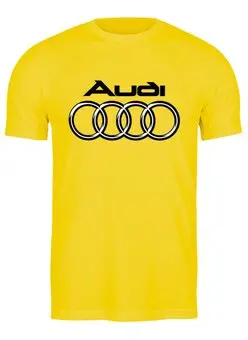 Заказать мужскую футболку в Москве. Футболка классическая AUDI  от balden - готовые дизайны и нанесение принтов.