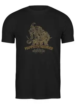 Заказать мужскую футболку в Москве. Футболка классическая mammoth disorder от Boozzer Redneck - готовые дизайны и нанесение принтов.