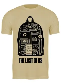 Заказать мужскую футболку в Москве. Футболка классическая THE LAST OF US от geekbox - готовые дизайны и нанесение принтов.