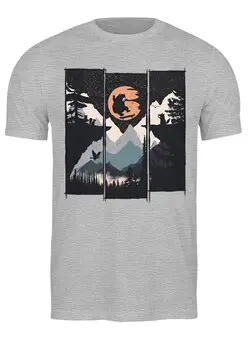 Заказать мужскую футболку в Москве. Футболка классическая Wild Flip от oneredfoxstore@gmail.com - готовые дизайны и нанесение принтов.