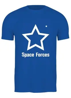 Заказать мужскую футболку в Москве. Футболка классическая Космические войска от Djimas Leonki - готовые дизайны и нанесение принтов.