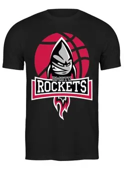 Заказать мужскую футболку в Москве. Футболка классическая BMSTU Rockets official T-short от Спортклуб КФ МГТУ - готовые дизайны и нанесение принтов.