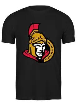 Заказать мужскую футболку в Москве. Футболка классическая Ottawa Senators от dobryidesign - готовые дизайны и нанесение принтов.