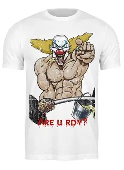 Заказать мужскую футболку в Москве. Футболка классическая Clown the Pukie от dmitriy26rus - готовые дизайны и нанесение принтов.