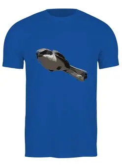 Заказать мужскую футболку в Москве. Футболка классическая Воробей от BAD OWL - готовые дизайны и нанесение принтов.