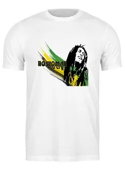 Заказать мужскую футболку в Москве. Футболка классическая "Bob Marley" от Fedor - готовые дизайны и нанесение принтов.