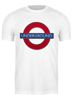 Заказать мужскую футболку в Москве. Футболка классическая ☮The London Underground☮ от balden - готовые дизайны и нанесение принтов.