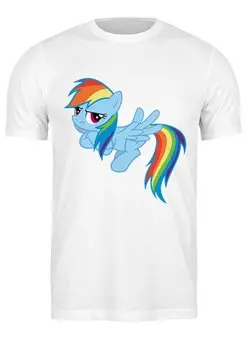 Заказать мужскую футболку в Москве. Футболка классическая My Little Pony friendship is magic от manhunt7 - готовые дизайны и нанесение принтов.