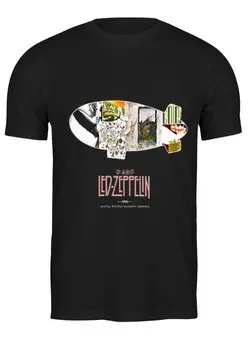Заказать мужскую футболку в Москве. Футболка классическая группа "Led Zeppelin" от Fedor - готовые дизайны и нанесение принтов.