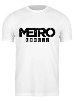 Заказать мужскую футболку в Москве. Футболка классическая Metro Exodus от print.io  - готовые дизайны и нанесение принтов.