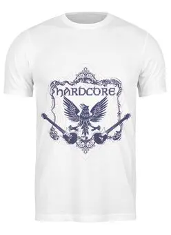 Заказать мужскую футболку в Москве. Футболка классическая Hardcore от valezar - готовые дизайны и нанесение принтов.