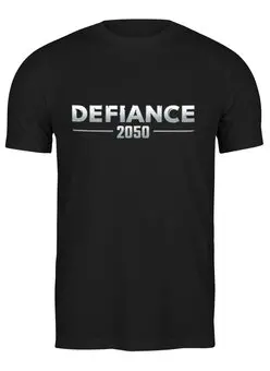 Заказать мужскую футболку в Москве. Футболка классическая Defiance 2050 от THE_NISE  - готовые дизайны и нанесение принтов.