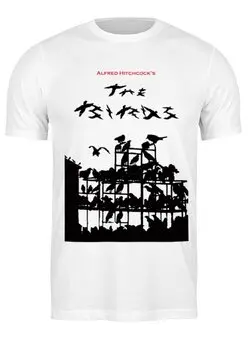 Заказать мужскую футболку в Москве. Футболка классическая Birds / Птицы от KinoArt - готовые дизайны и нанесение принтов.