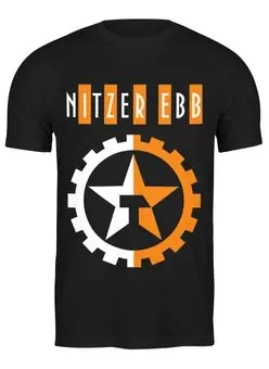 Заказать мужскую футболку в Москве. Футболка классическая NITZER EBB от OEX design - готовые дизайны и нанесение принтов.