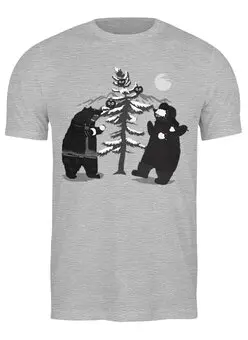 Заказать мужскую футболку в Москве. Футболка классическая Snow Battle от oneredfoxstore@gmail.com - готовые дизайны и нанесение принтов.