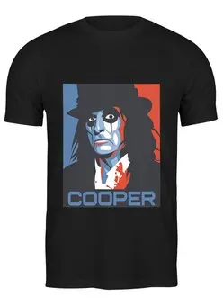 Заказать мужскую футболку в Москве. Футболка классическая Alice Cooper от Fedor - готовые дизайны и нанесение принтов.