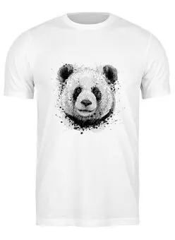 Заказать мужскую футболку в Москве. Футболка классическая Панда от printeriumstore@gmail.com - готовые дизайны и нанесение принтов.