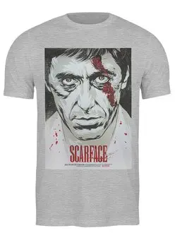 Заказать мужскую футболку в Москве. Футболка классическая Al Pacino / Ал Пачино от KinoArt - готовые дизайны и нанесение принтов.