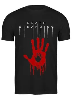 Заказать мужскую футболку в Москве. Футболка классическая Death Stranding  от T-shirt print  - готовые дизайны и нанесение принтов.