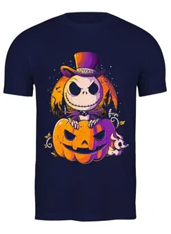 Заказать мужскую футболку в Москве. Футболка классическая Halloween     от T-shirt print  - готовые дизайны и нанесение принтов.