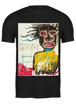 Заказать мужскую футболку в Москве. Футболка классическая Jean-Michel Basquiat от Just kidding - готовые дизайны и нанесение принтов.