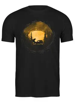 Заказать мужскую футболку в Москве. Футболка классическая Offroad от oneredfoxstore@gmail.com - готовые дизайны и нанесение принтов.