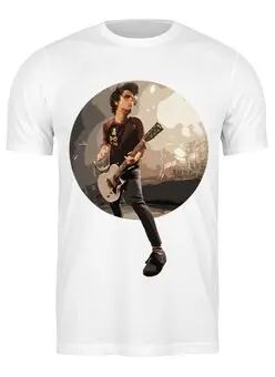 Заказать мужскую футболку в Москве. Футболка классическая Green Day от Just Paul - готовые дизайны и нанесение принтов.