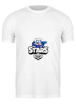 Заказать мужскую футболку в Москве. Футболка классическая Brawl Stars от THE_NISE  - готовые дизайны и нанесение принтов.