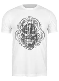 Заказать мужскую футболку в Москве. Футболка классическая Skulls от oneredfoxstore@gmail.com - готовые дизайны и нанесение принтов.