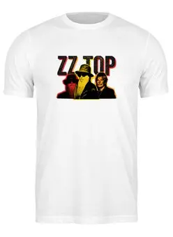 Заказать мужскую футболку в Москве. Футболка классическая ZZ TOP от BURNSHIRTS - готовые дизайны и нанесение принтов.