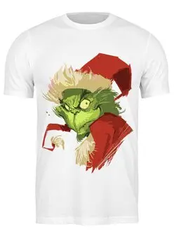 Заказать мужскую футболку в Москве. Футболка классическая Гринч | Grinch от jabberhead - готовые дизайны и нанесение принтов.