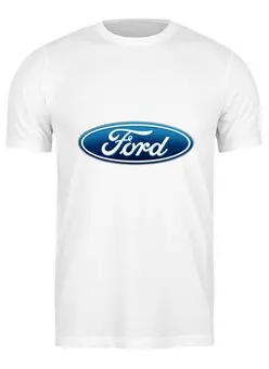 Заказать мужскую футболку в Москве. Футболка классическая Ford  от DESIGNER   - готовые дизайны и нанесение принтов.