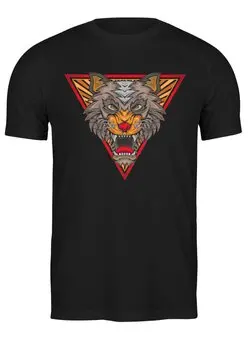 Заказать мужскую футболку в Москве. Футболка классическая  Werewolf от T-shirt print  - готовые дизайны и нанесение принтов.