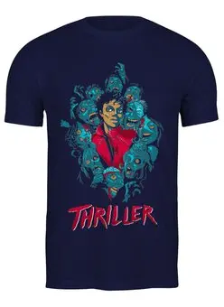 Заказать мужскую футболку в Москве. Футболка классическая ✪ Thriller ✪ от balden - готовые дизайны и нанесение принтов.