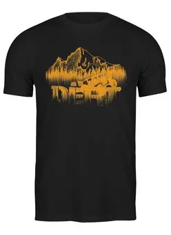 Заказать мужскую футболку в Москве. Футболка классическая Offroad от oneredfoxstore@gmail.com - готовые дизайны и нанесение принтов.