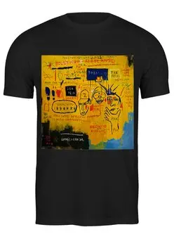 Заказать мужскую футболку в Москве. Футболка классическая Basquiat от Just kidding - готовые дизайны и нанесение принтов.