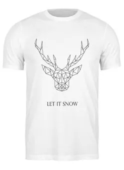 Заказать мужскую футболку в Москве. Футболка классическая Dear Deer от Disignshop - готовые дизайны и нанесение принтов.