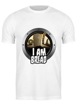 Заказать мужскую футболку в Москве. Футболка классическая I am Bread от THE_NISE  - готовые дизайны и нанесение принтов.