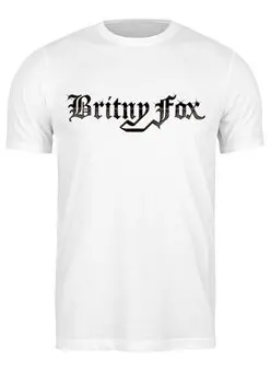 Заказать мужскую футболку в Москве. Футболка классическая Britny Fox от Fedor - готовые дизайны и нанесение принтов.
