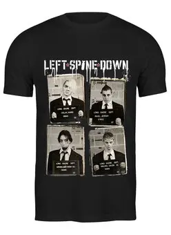 Заказать мужскую футболку в Москве. Футболка классическая Left Spin Down от OEX design - готовые дизайны и нанесение принтов.